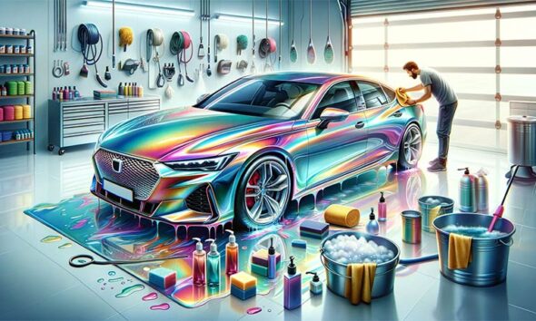 Perleffekt-Lackierung Reinigen