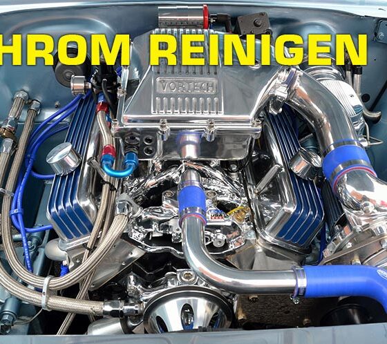 Chrom am Auto Reinigen