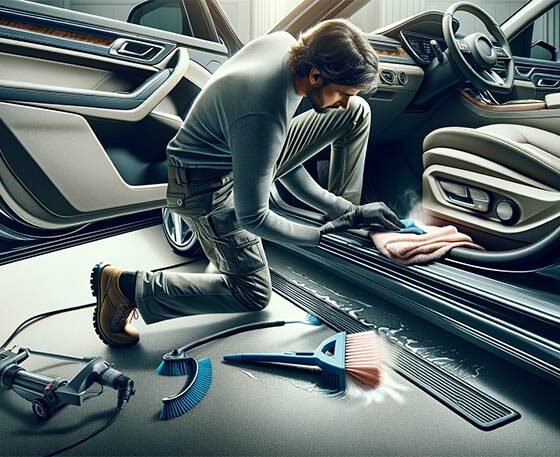 Auto Einstiegsleisten Pflegen