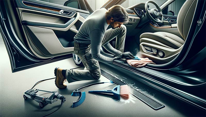 Auto Einstiegsleisten Pflegen