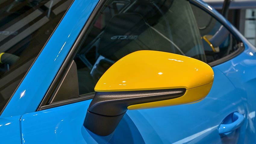 Porsche 911 GT3 RS blau-gelb