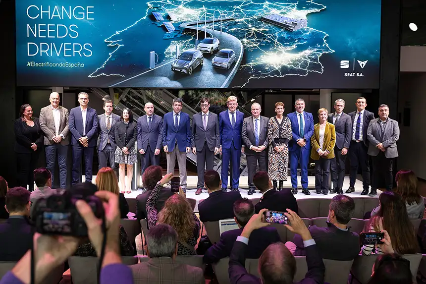 Die SEAT S.A. führend bei der Umstellung auf Elektrofahrzeuge